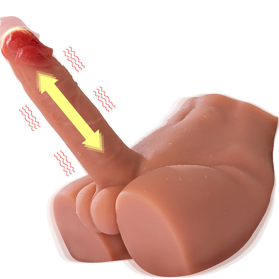 XISE - PEEL DILDO ASS DILDO REALISTA MASTURBADOR POSIÇÃO FRONTAL COM IMPULSO 17,5 CM