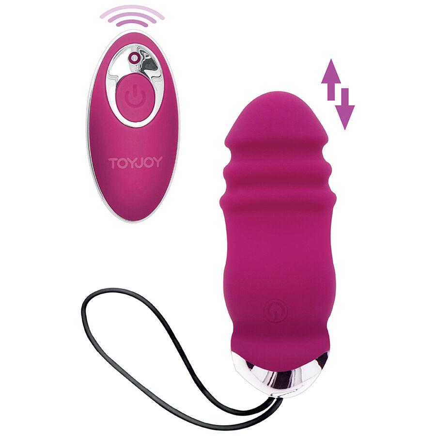 TOYJOY - FELICIDADE SUNN SIDE PARA CIMA E PARA BAIXO VIBRADOR FÚCSIA CONTROLE REMOTO