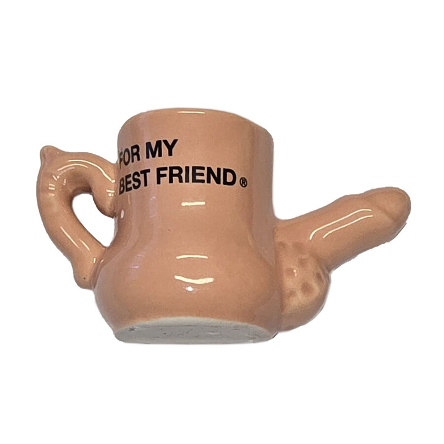 DIABLO PICANTE  CANECA MAGNET DE CERÂMICA COM PÊNIS ELEVADO “PARA MEU MELHOR AMIGO”