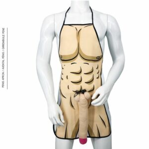 DIABLO PICANTE - AVENTAL DE PÊNIS 3D MUSCULAR E OUSADO